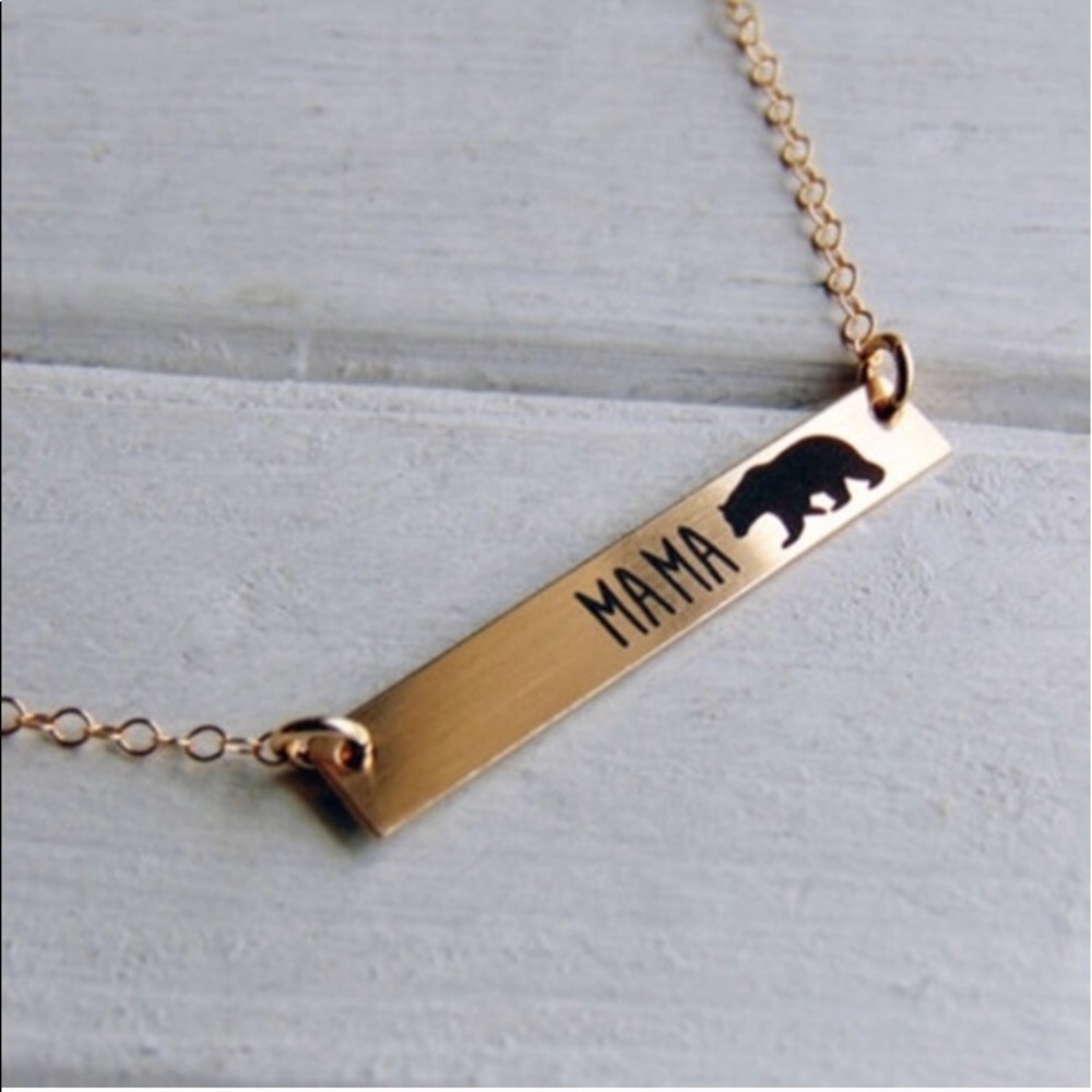 MamaBear gold plated necklace